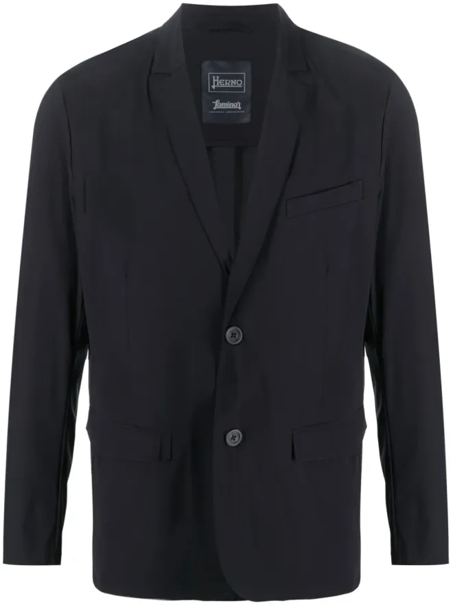Herno Herno シングルブレストブレザー ブルーの商品画像