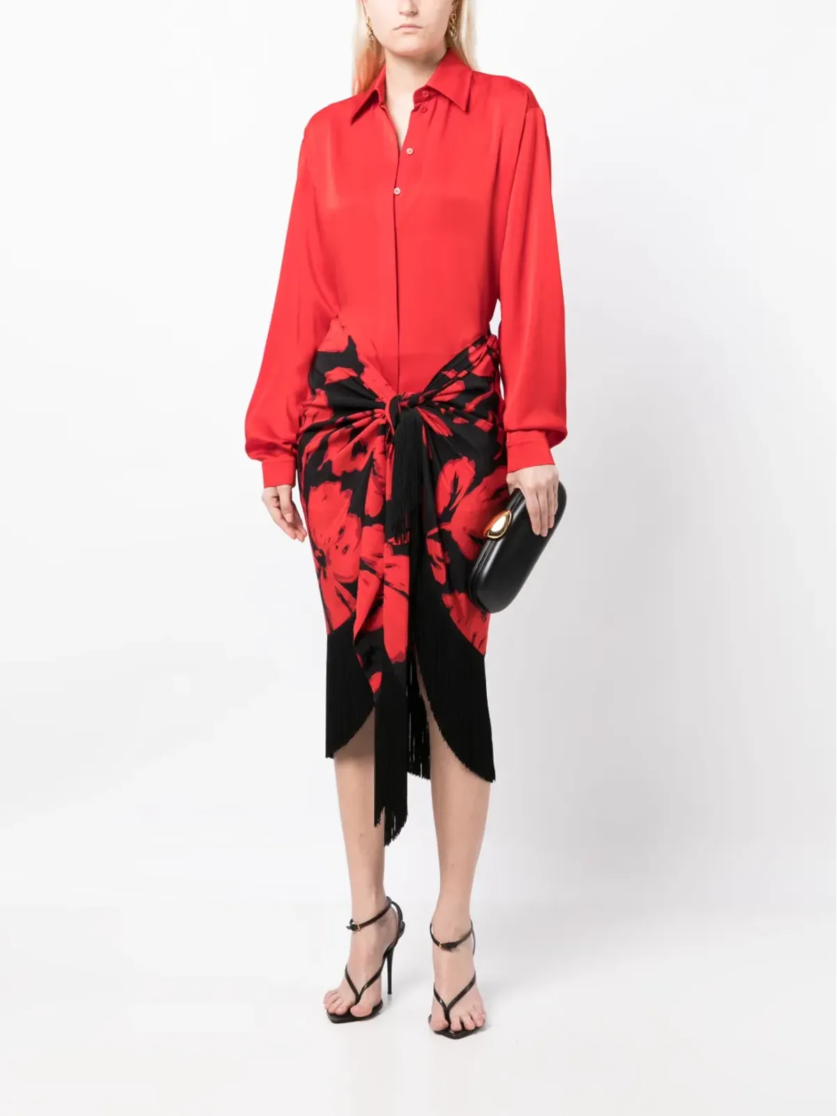 Michael Kors Collection ポインテッドカラー長袖シャツ - 画像2
