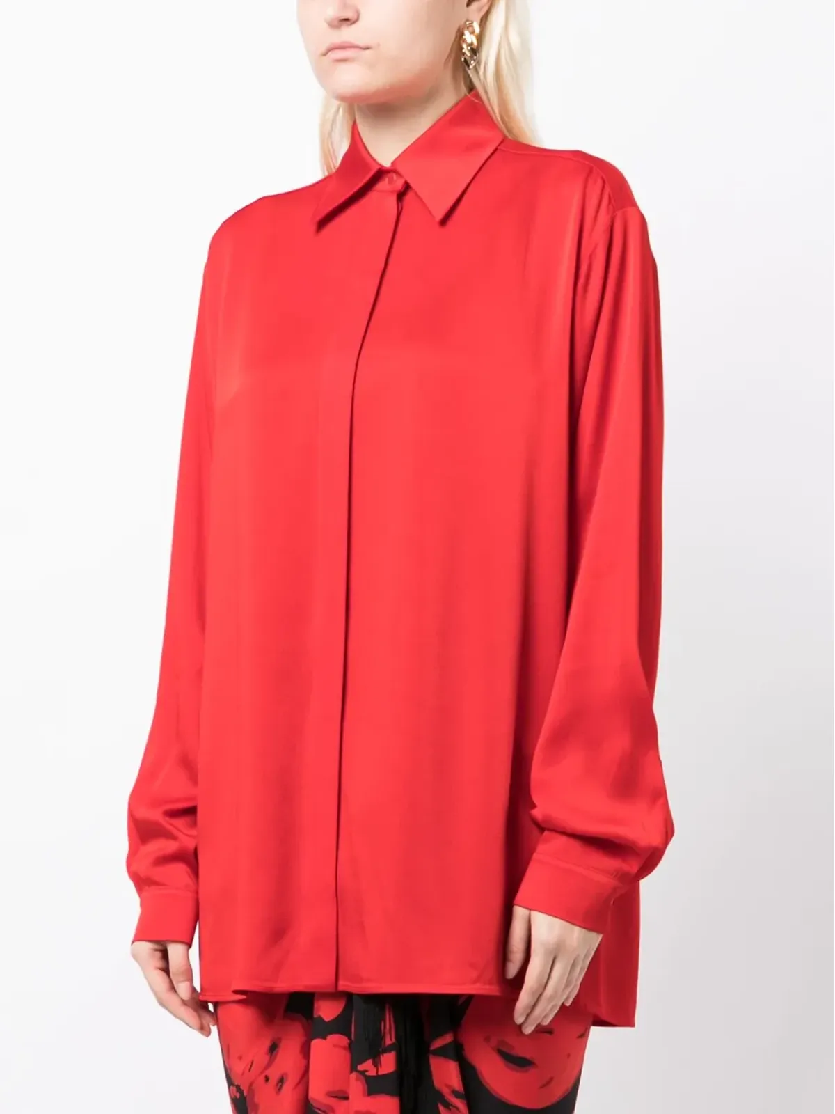 Michael Kors Collection ポインテッドカラー長袖シャツ - 画像3