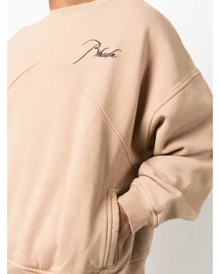 RHUDE ロゴプリント・スラウチー・スウェットシャツ - ブラウン - サムネイル5