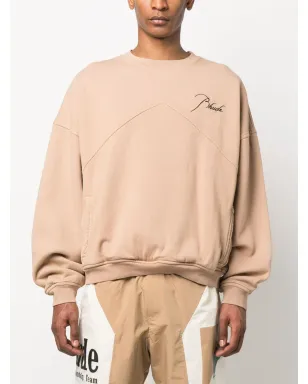 RHUDE ロゴプリント・スラウチー・スウェットシャツ - ブラウン - サムネイル4