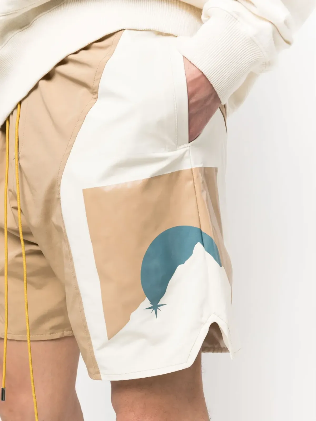 RHUDE ロゴプリント トラックショーツ - 画像5
