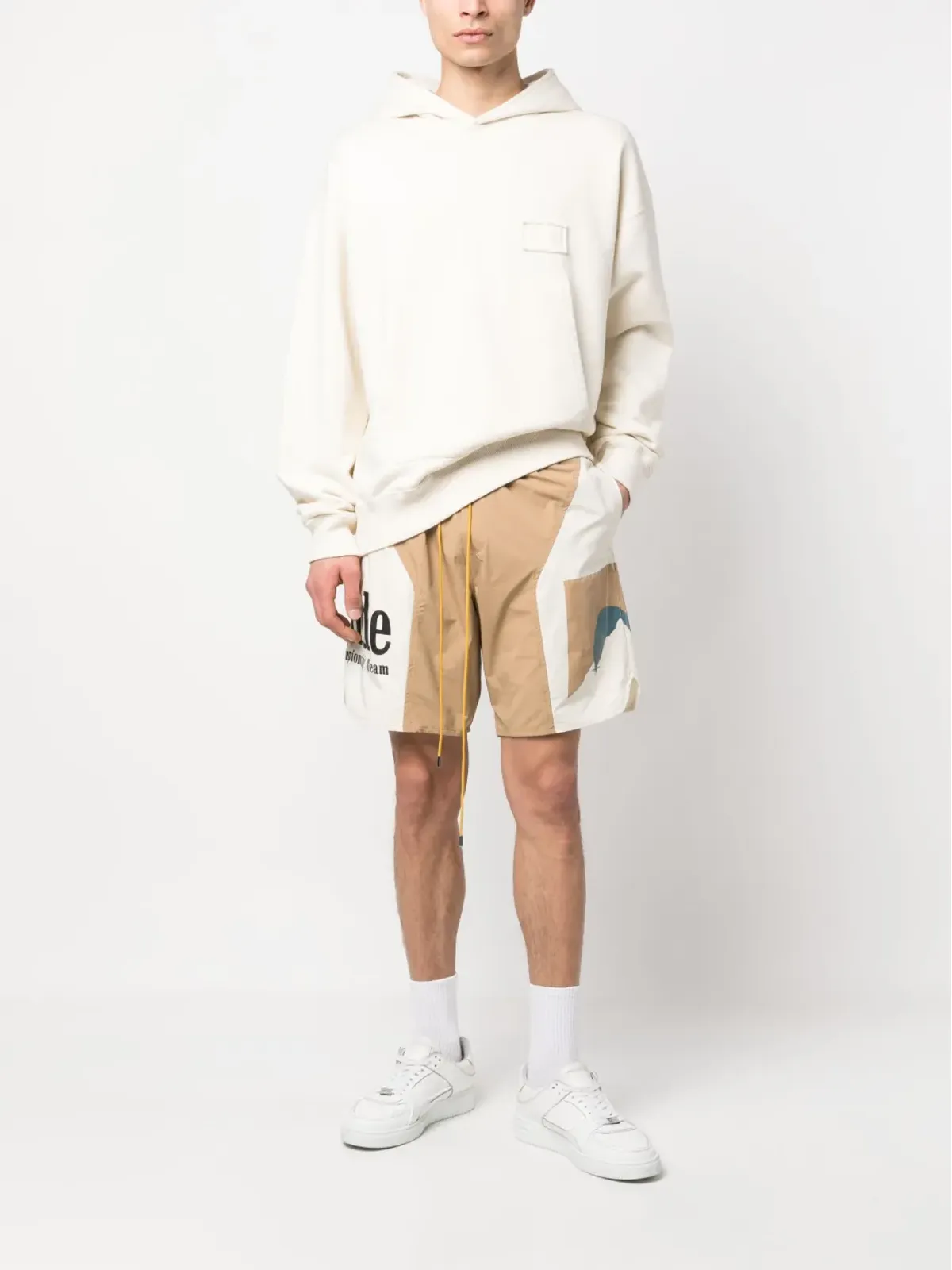 RHUDE ロゴプリント トラックショーツ - 画像2