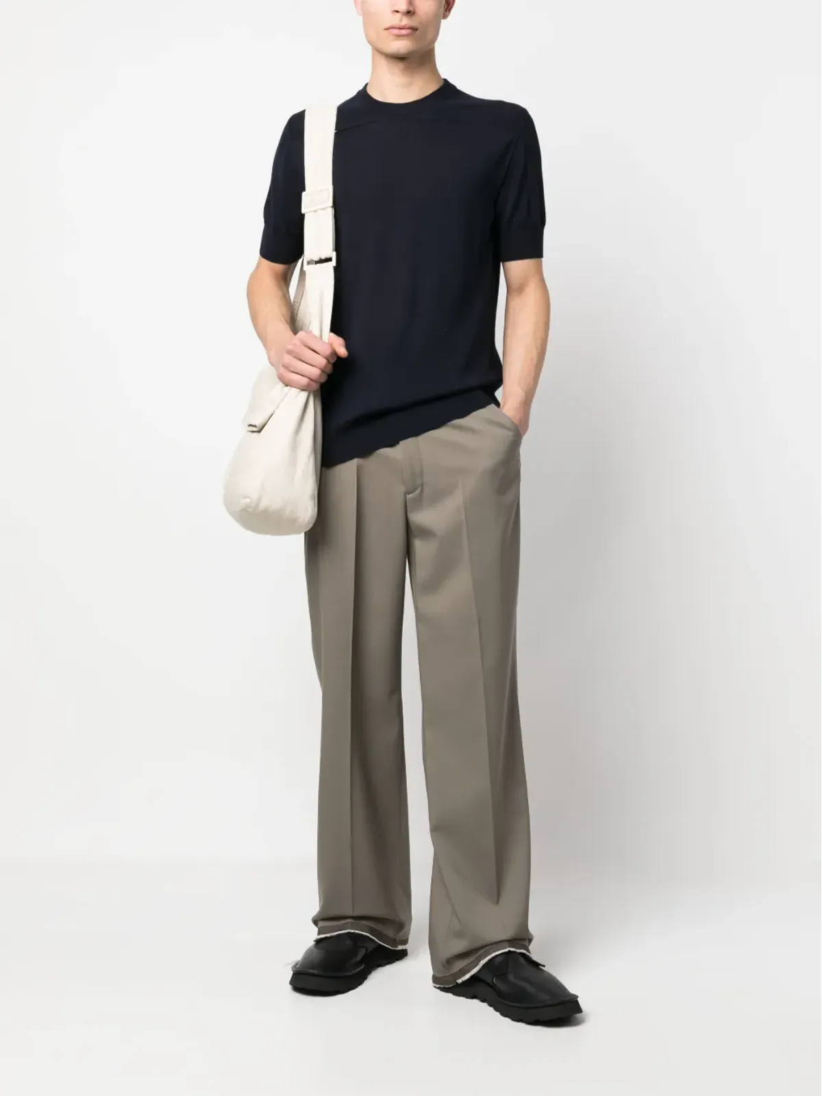 Jil Sander ウール半袖Tシャツ - 画像2