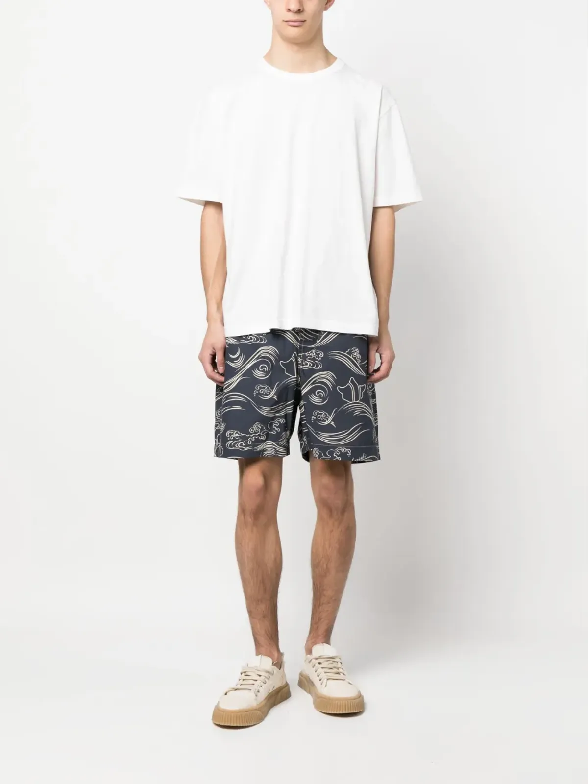 Maharishi Songkran グラフィックプリントショーツ ネイビー - 画像2