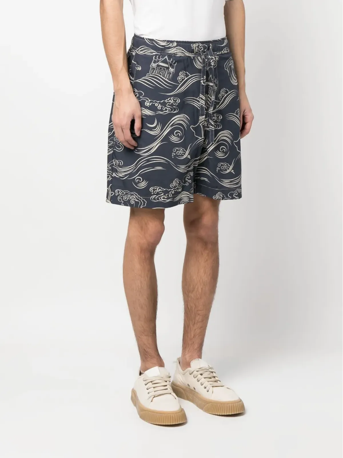 Maharishi Songkran グラフィックプリントショーツ ネイビー - 画像3