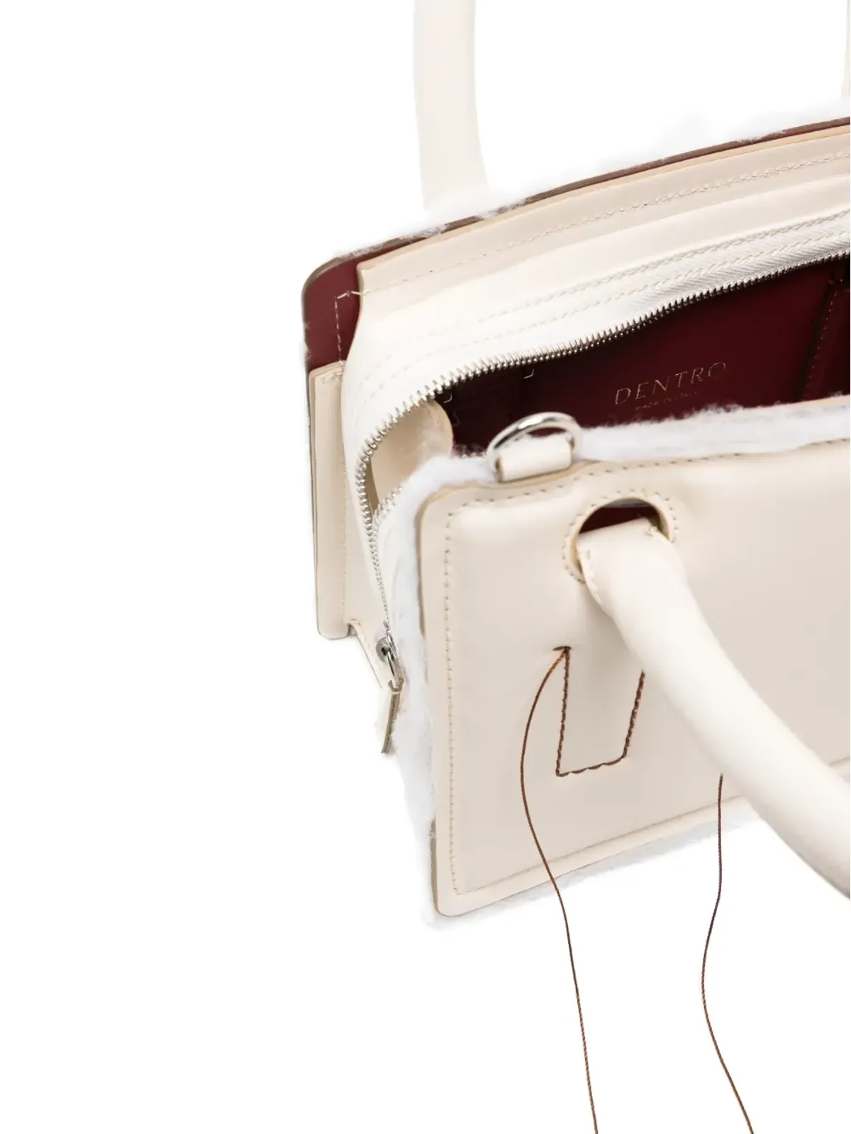 DENTRO ミニオットー トートバッグ - White - 画像5