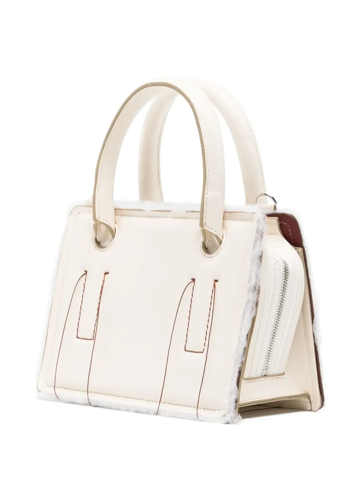 DENTRO ミニオットー トートバッグ - White - 画像3