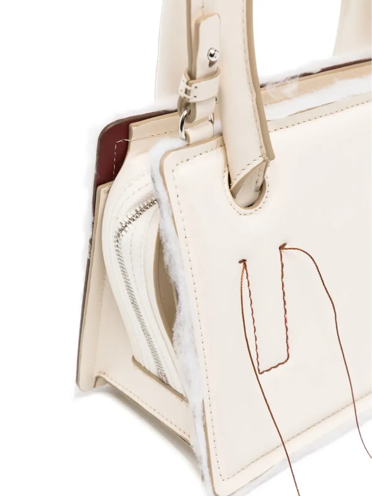 DENTRO ミニオットー トートバッグ - White - 画像4