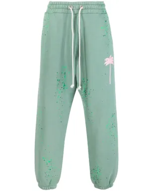 Palm Angels ペイントスプラター トラックパンツ グリーン - サムネイル1