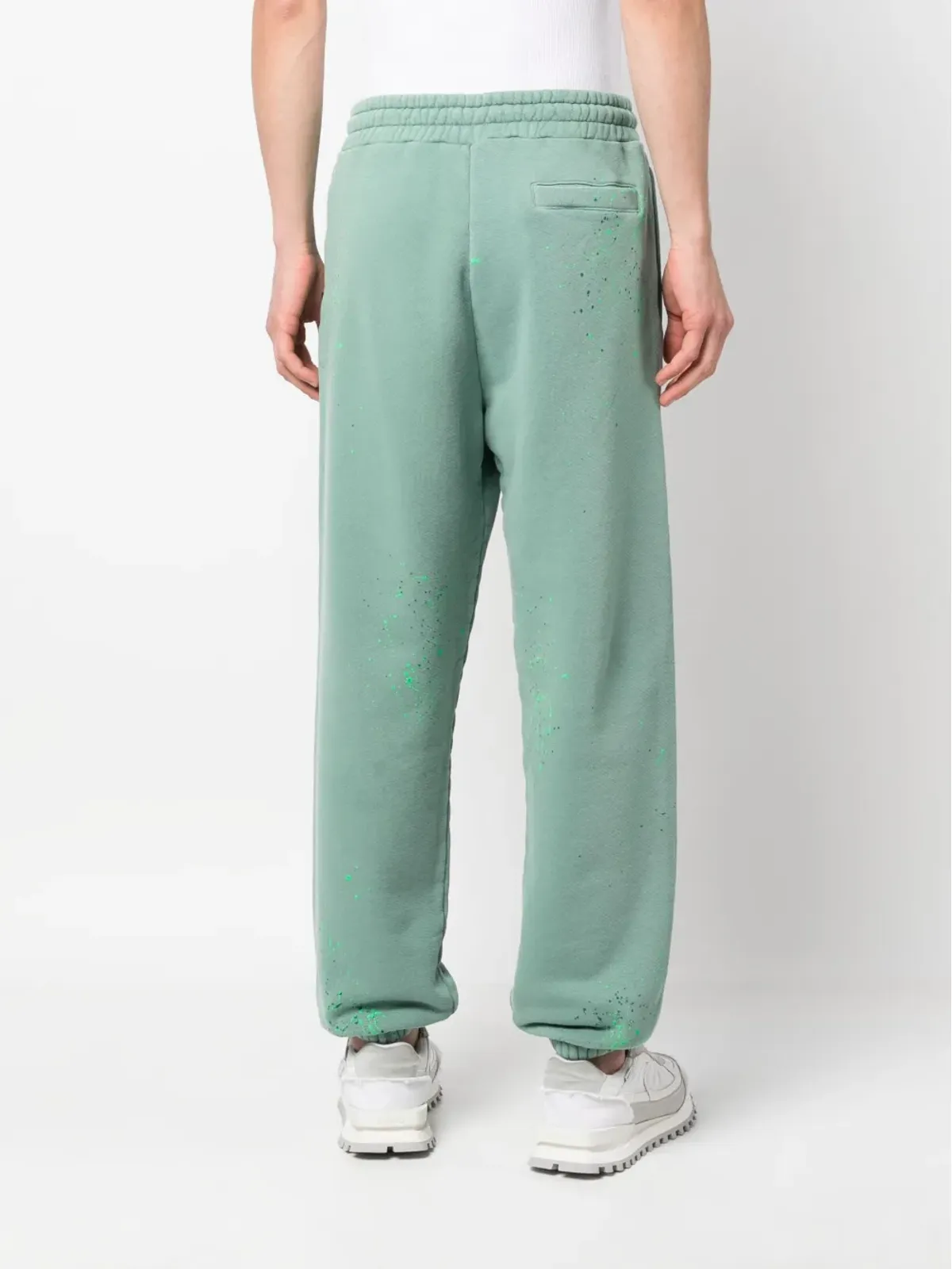 Palm Angels ペイントスプラター トラックパンツ グリーン - 画像4