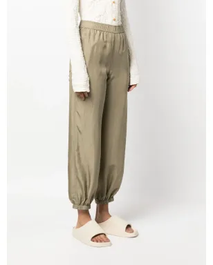 Semicouture エラスティックウエスト クロップドパンツ - サムネイル3