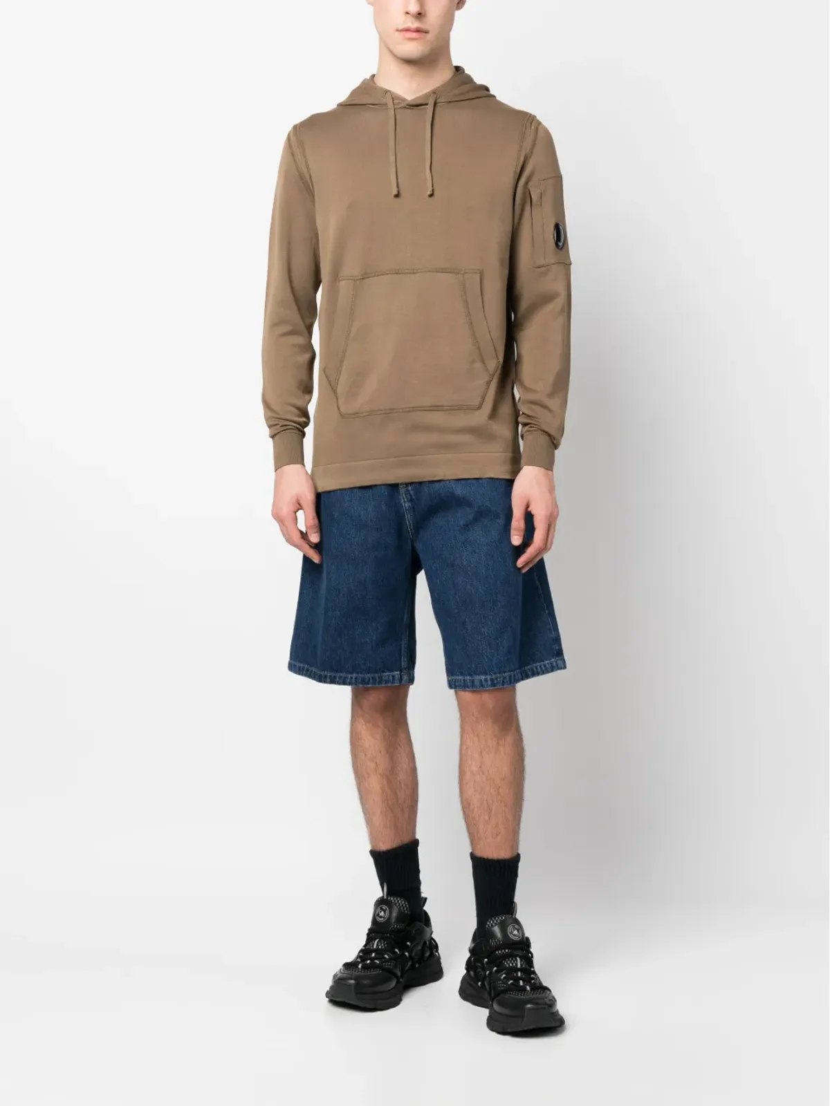 Carhartt WIP リアロゴパッチ デニムショーツ - 画像2