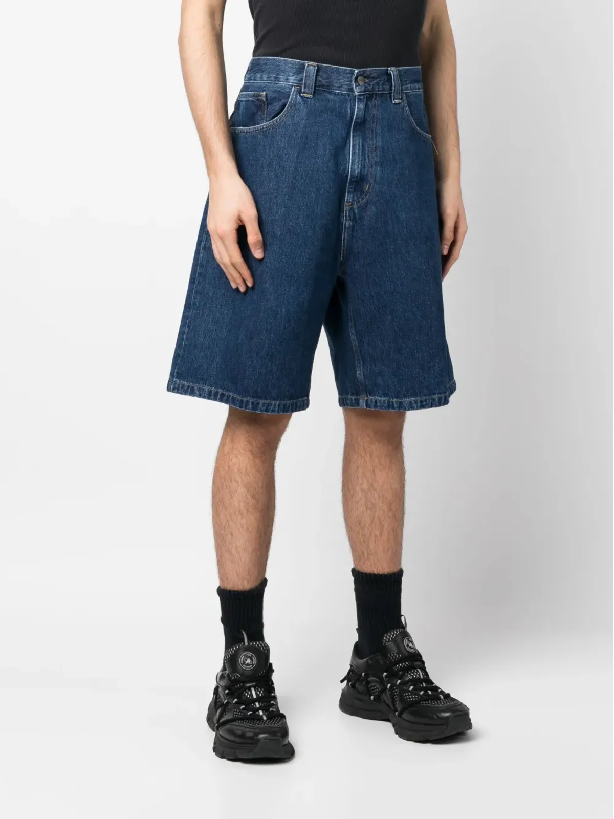 Carhartt WIP リアロゴパッチ デニムショーツ - 画像3
