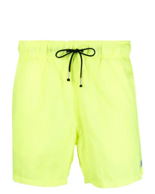 Department 5 stripe-print swim shorts - Yellow - サムネイル1
