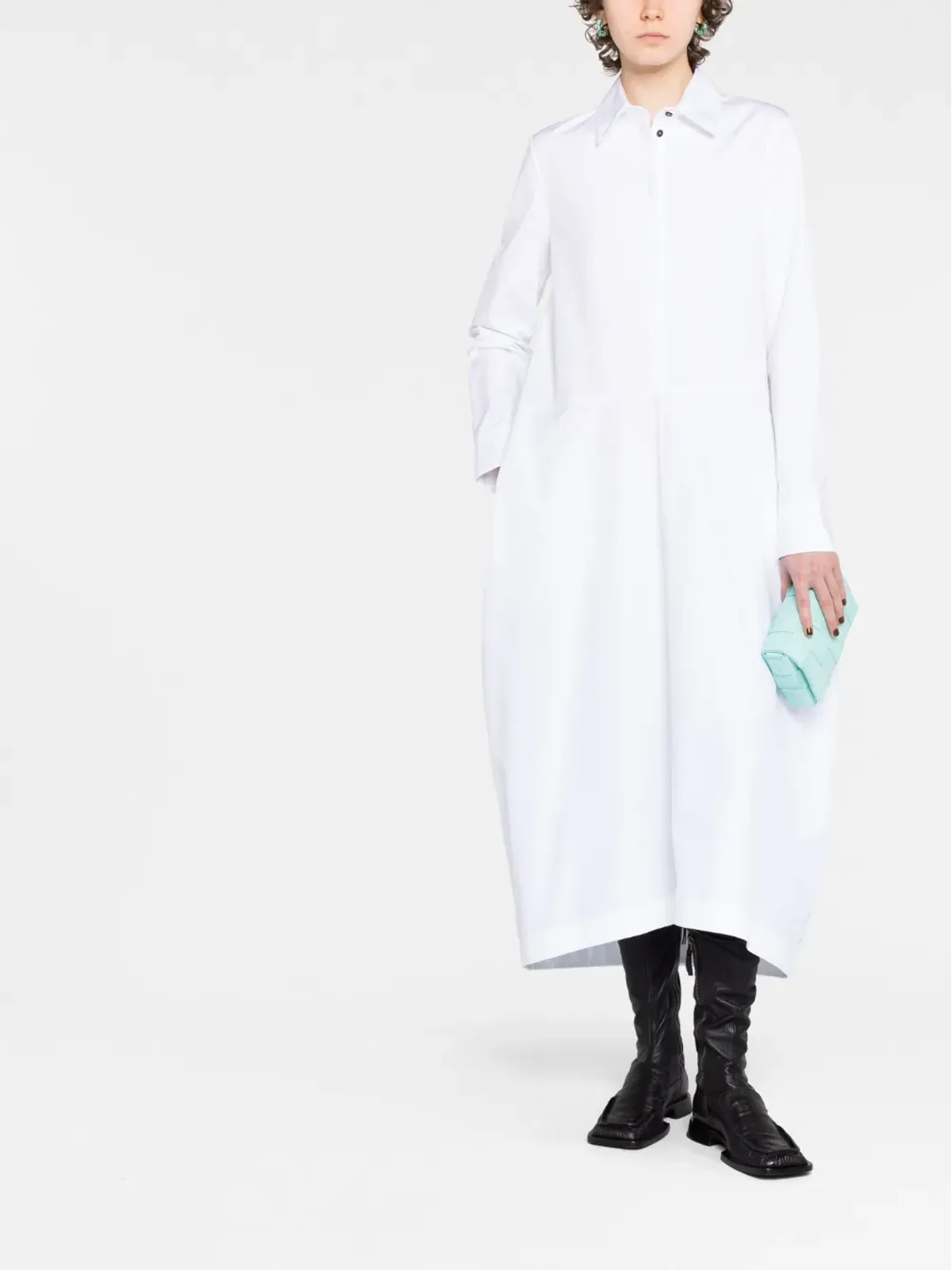 Jil Sander バギー・フィット・シャツ・マキシドレス - 画像2