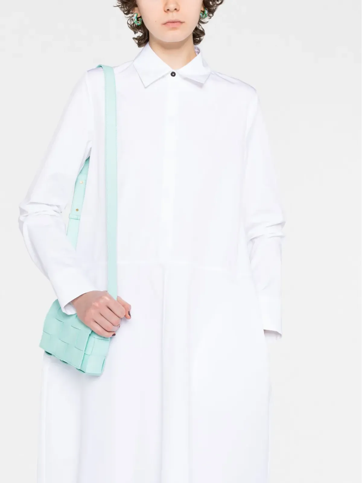 Jil Sander バギー・フィット・シャツ・マキシドレス - 画像3