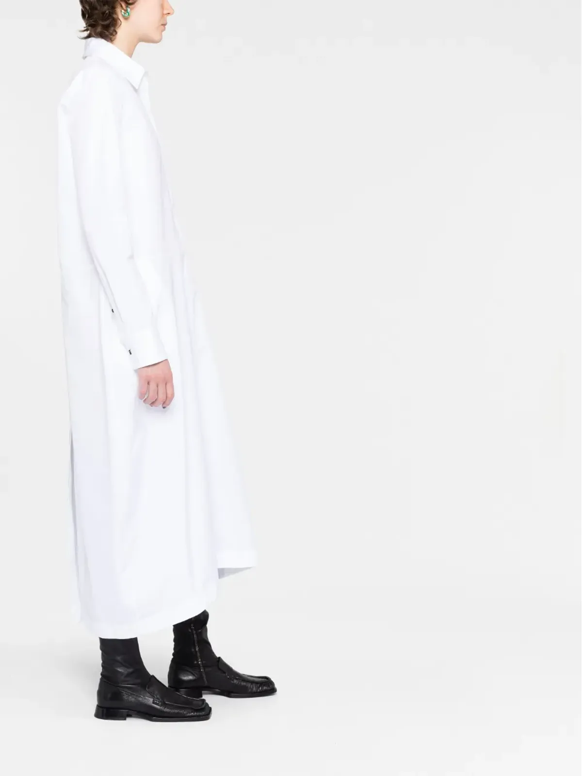Jil Sander バギー・フィット・シャツ・マキシドレス - 画像4