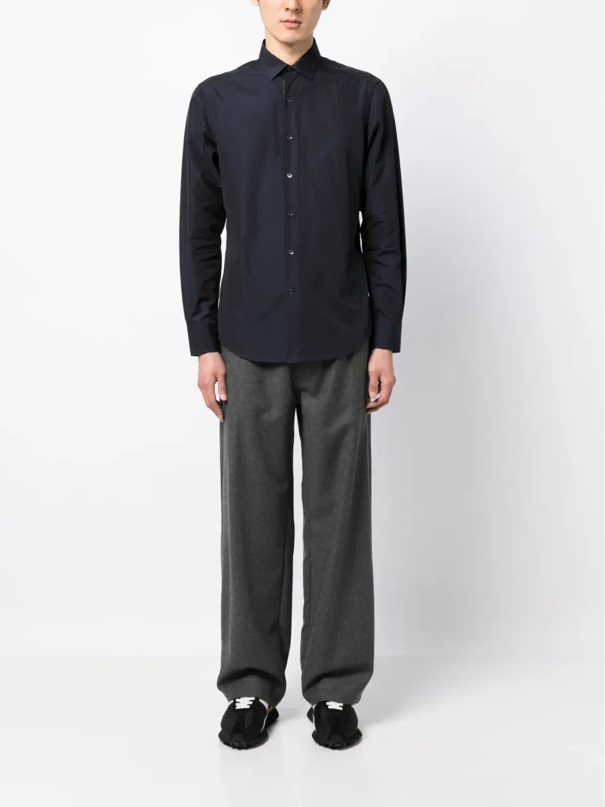 Lanvin スプレッドカラー コットン シャツ - 画像2
