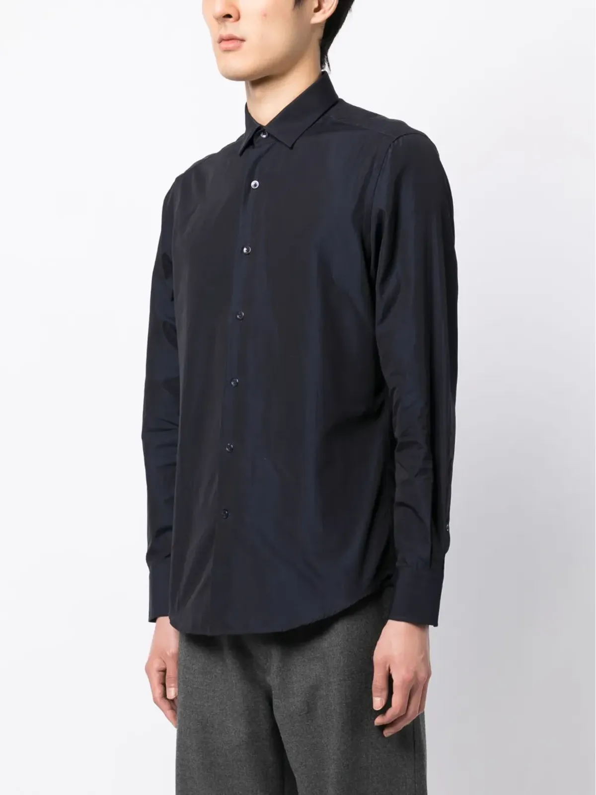 Lanvin スプレッドカラー コットン シャツ - 画像3