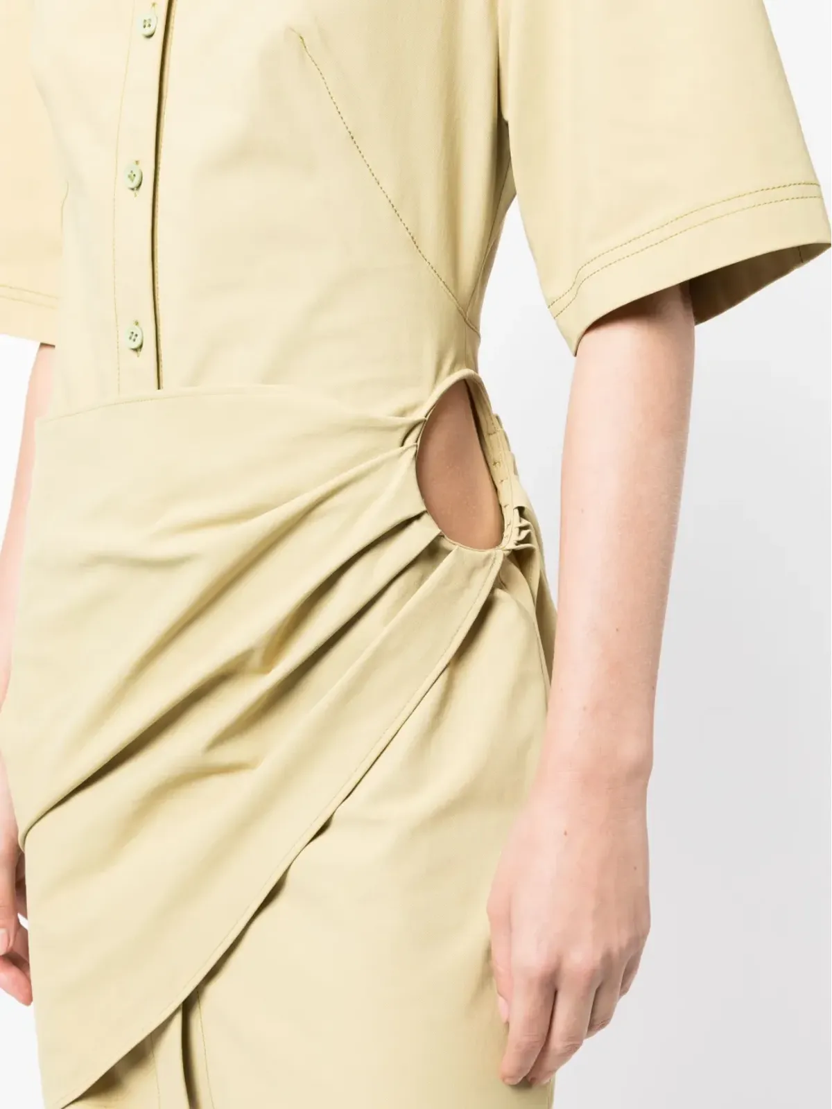 Jacquemus ギャザー入りシャツドレス - 画像5