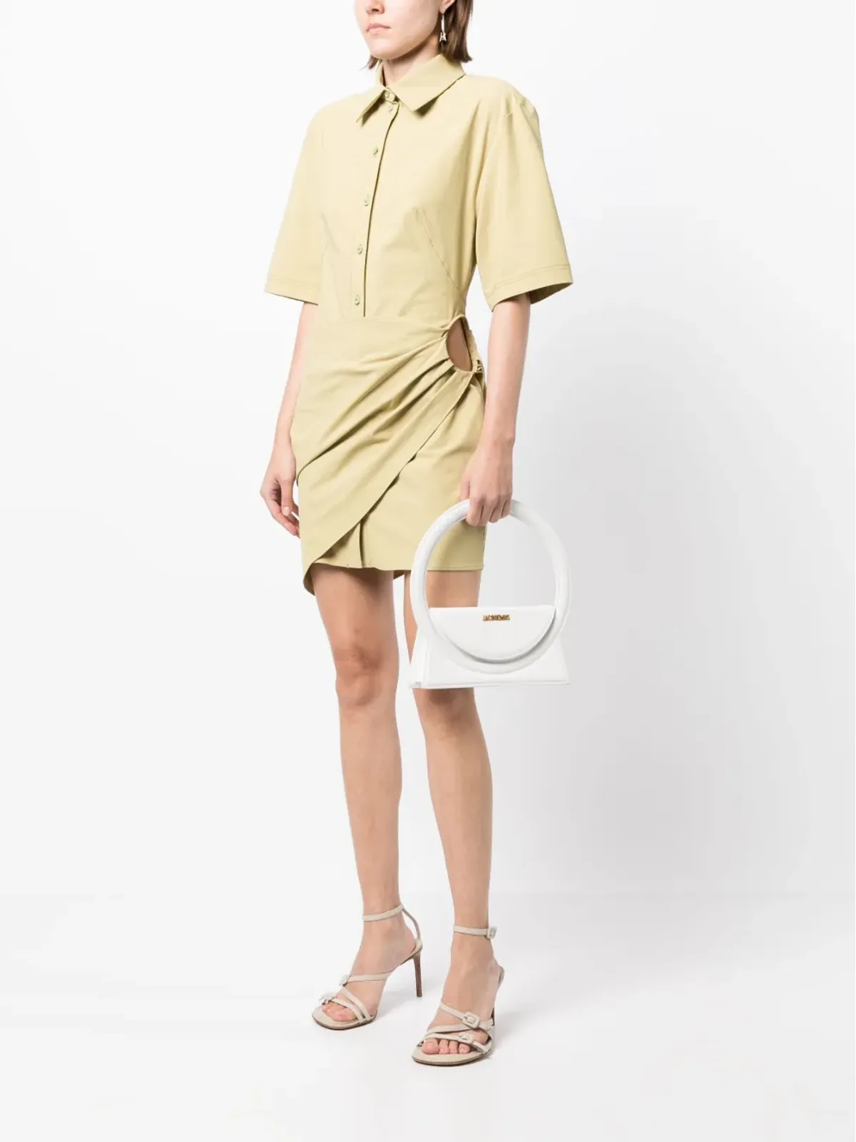 Jacquemus ギャザー入りシャツドレス - 画像2