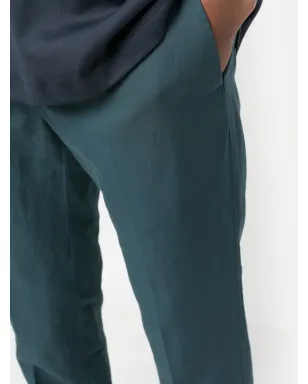 Incotex ストレートレッグ リネン混紡チノパンツ - サムネイル5