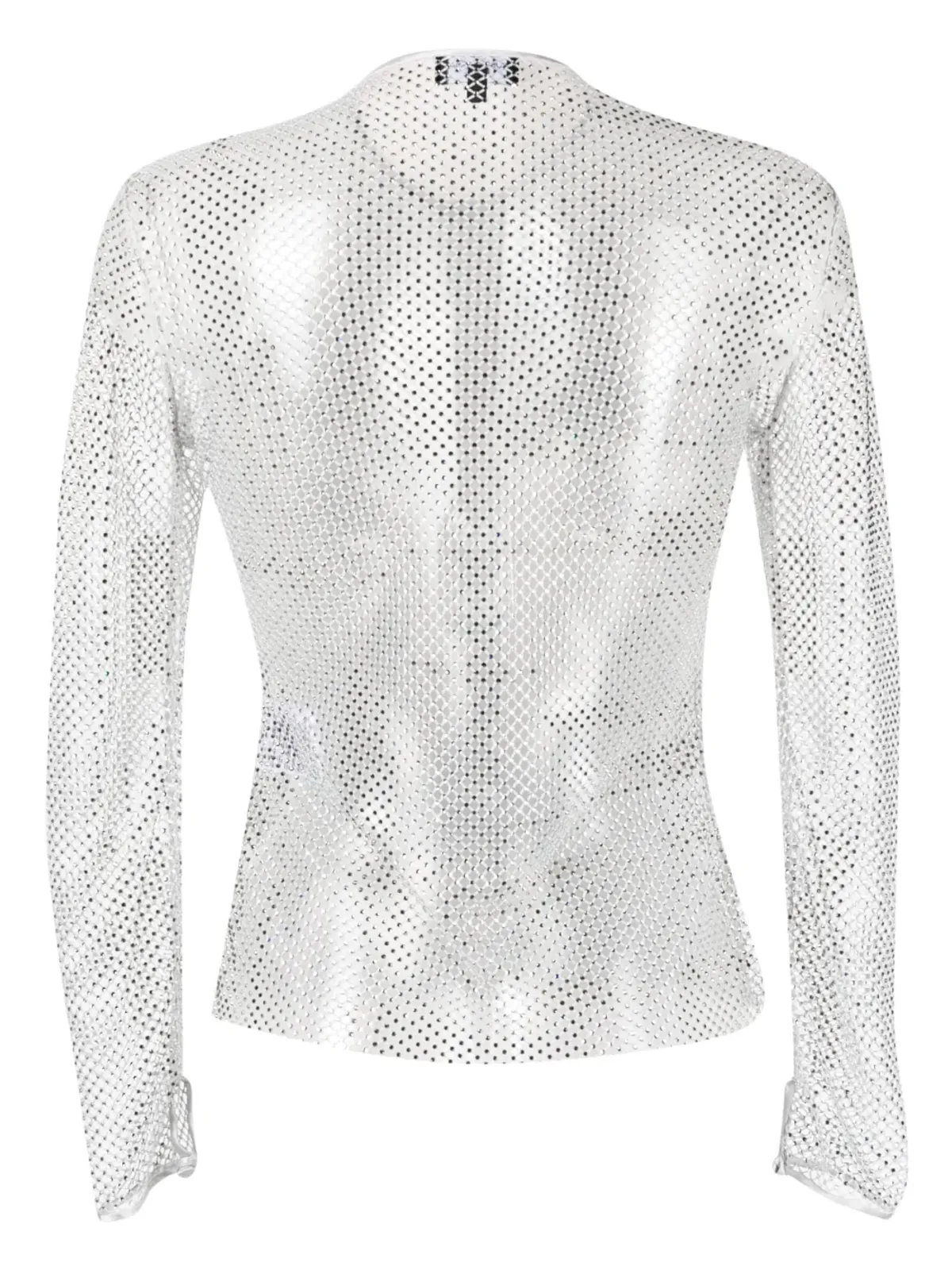 Giorgio Armani クルーネック メッシュ Tシャツ - グレー - 画像2