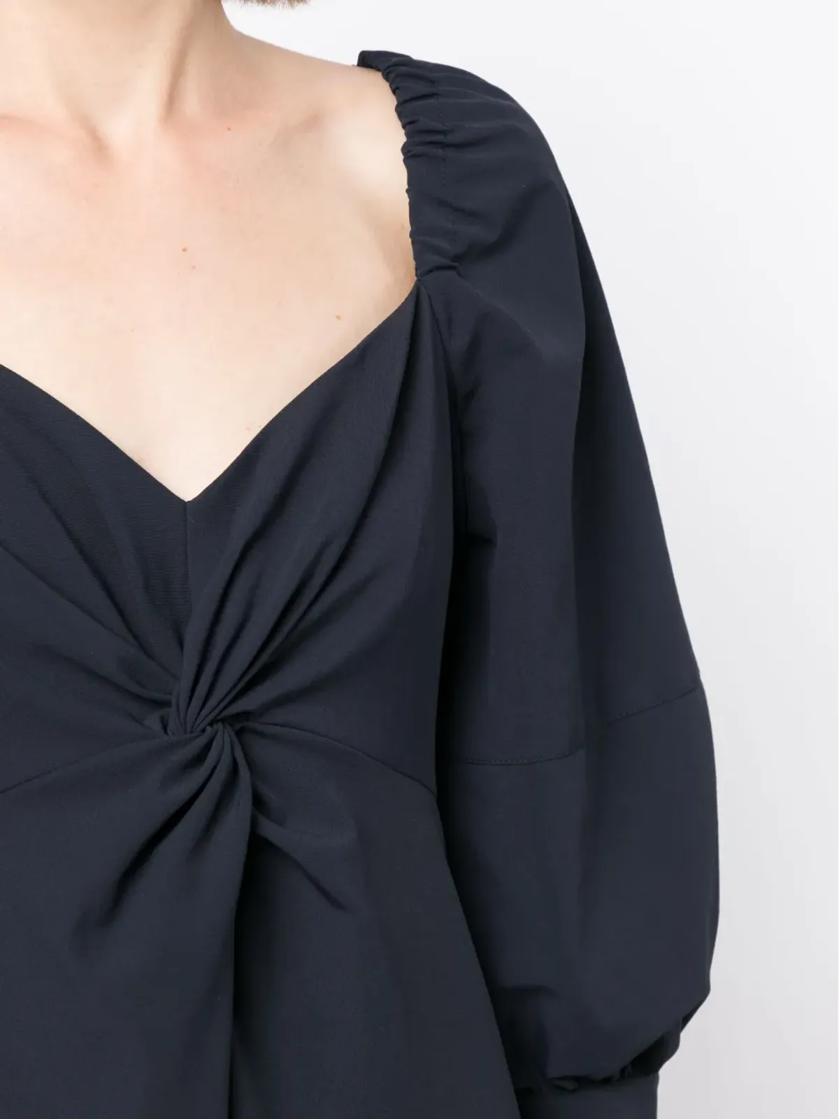 Cinq A Sept Kristina bishop-sleeves ミディドレス - 画像5