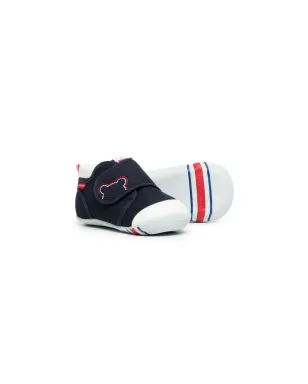 Miki House touch-strap cotton trainers - Blue - サムネイル2