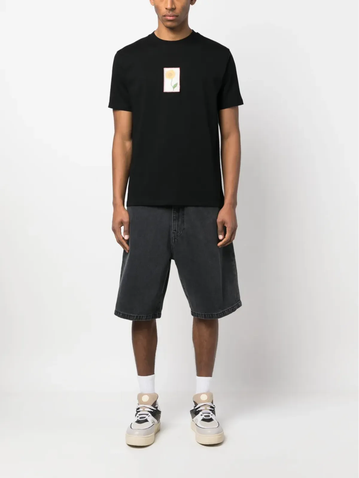 Carhartt WIP ロゴデニムショーツ - 画像2