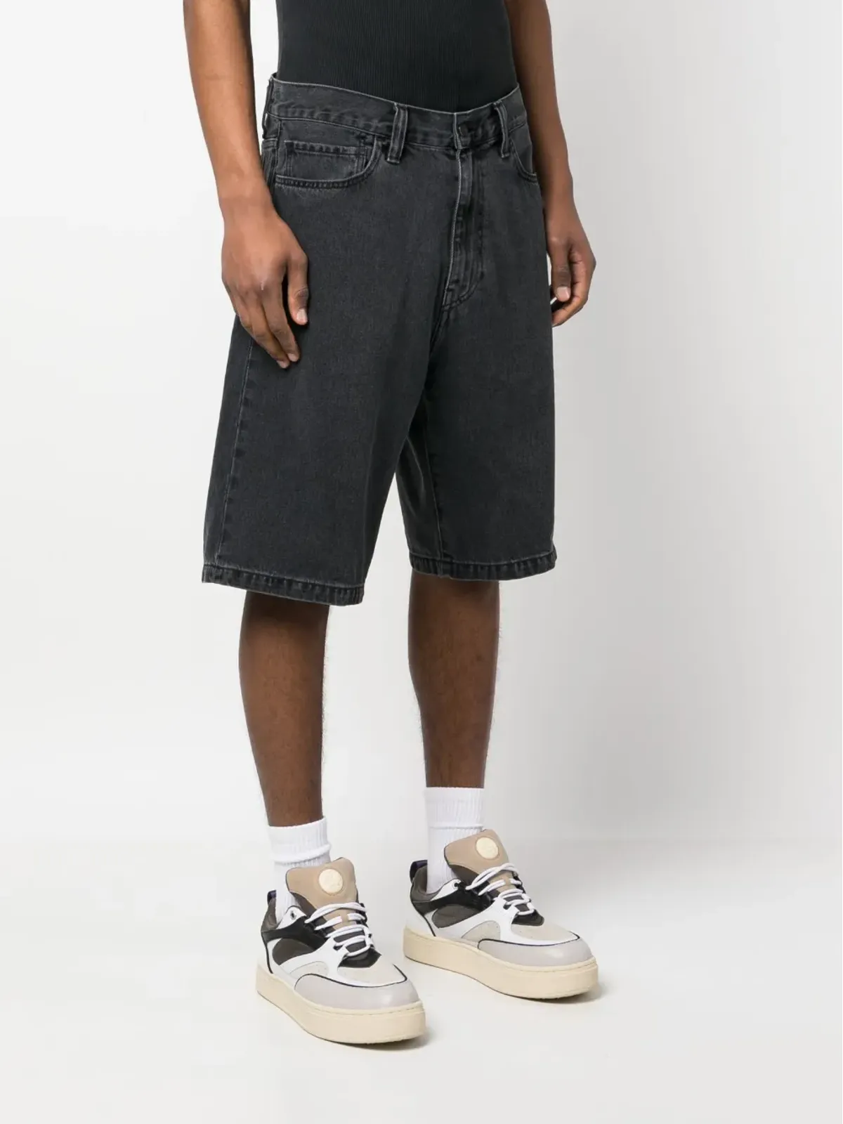 Carhartt WIP ロゴデニムショーツ - 画像3