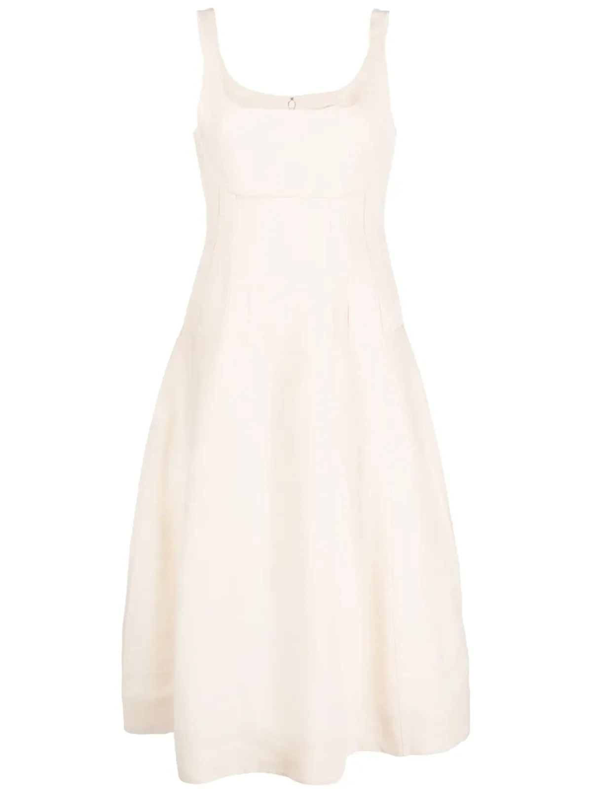 Chloé コルセットパネルリネンドレス - White - 画像1
