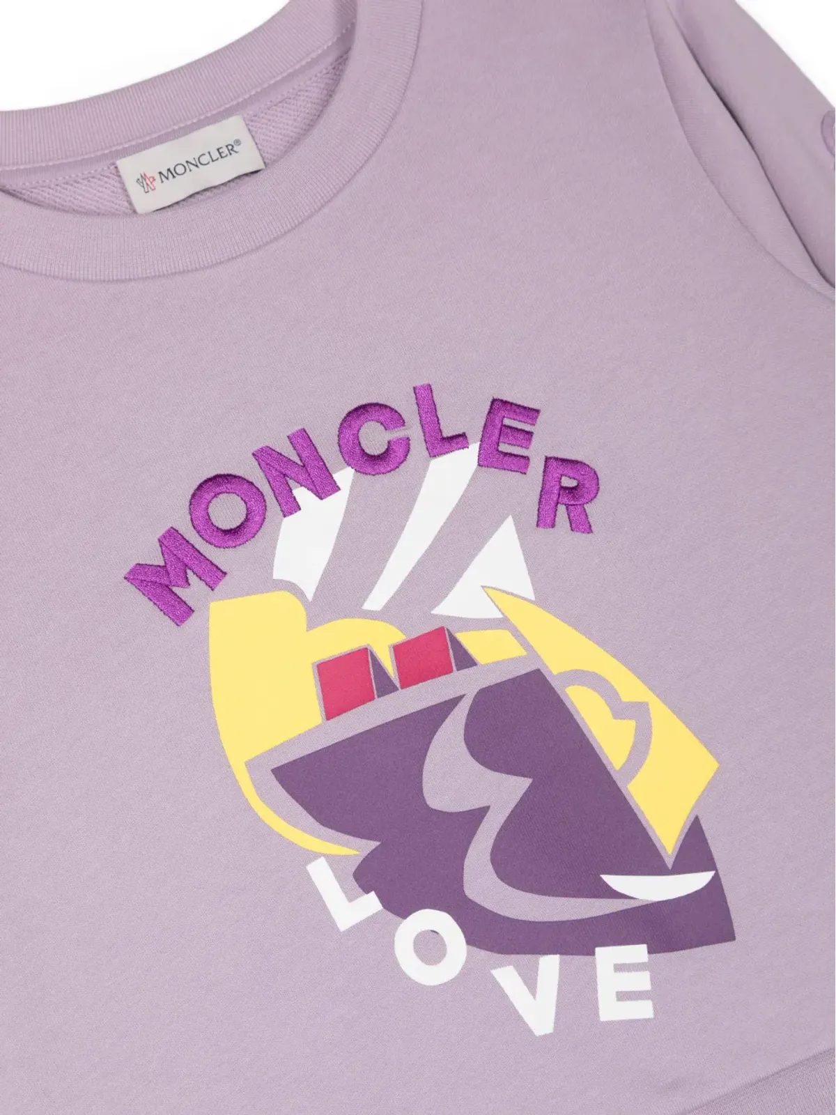 Moncler Enfant 刺繍ロゴ入り長袖スウェットシャツ - 画像3