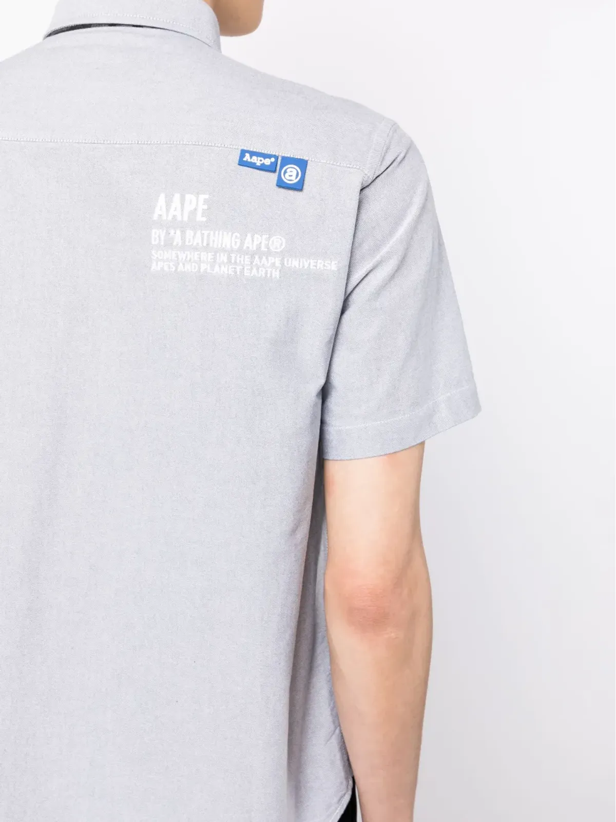 AAPE BY *A BATHING APE® カモフラージュプリント ロゴパッチ シャツ - 画像5