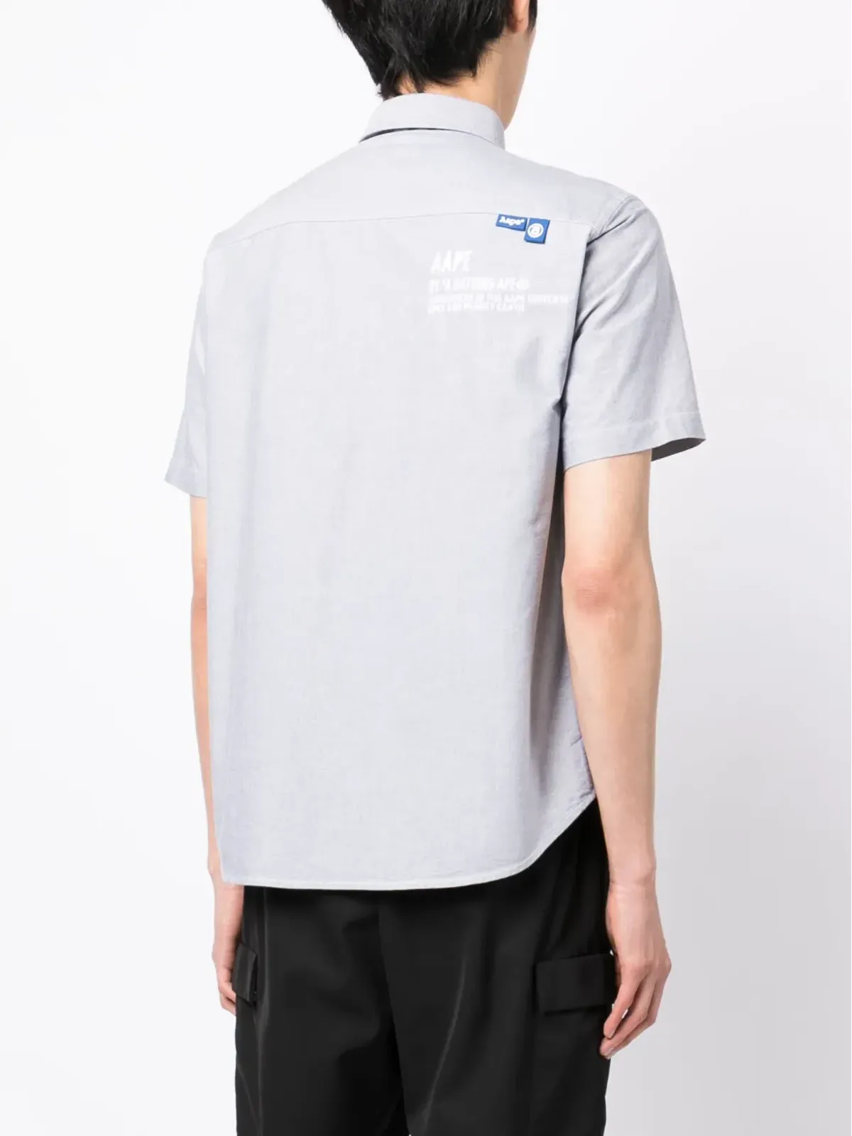 AAPE BY *A BATHING APE® カモフラージュプリント ロゴパッチ シャツ - 画像4