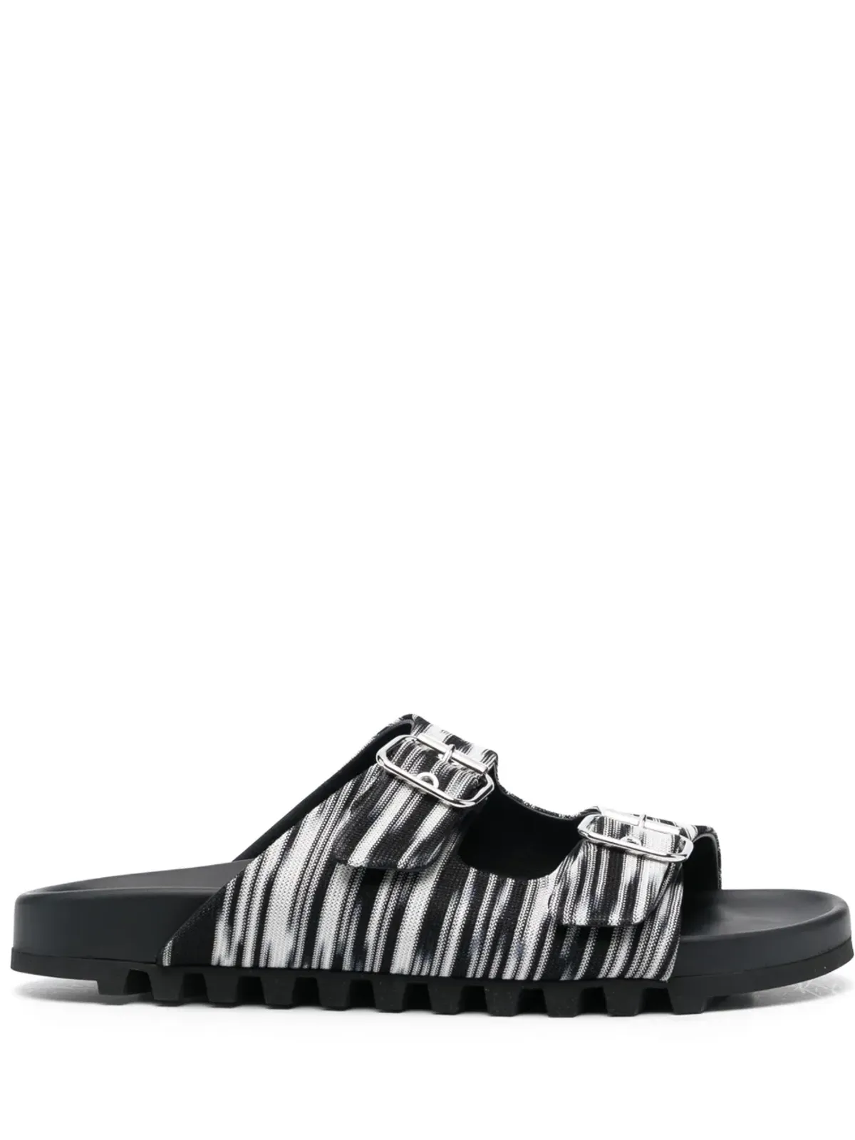 Missoni ダブルバックル編み込みスライド - 画像1