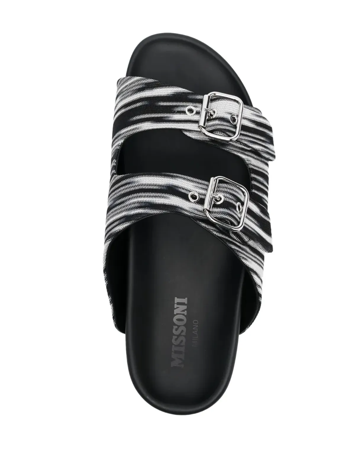 Missoni ダブルバックル編み込みスライド - 画像4