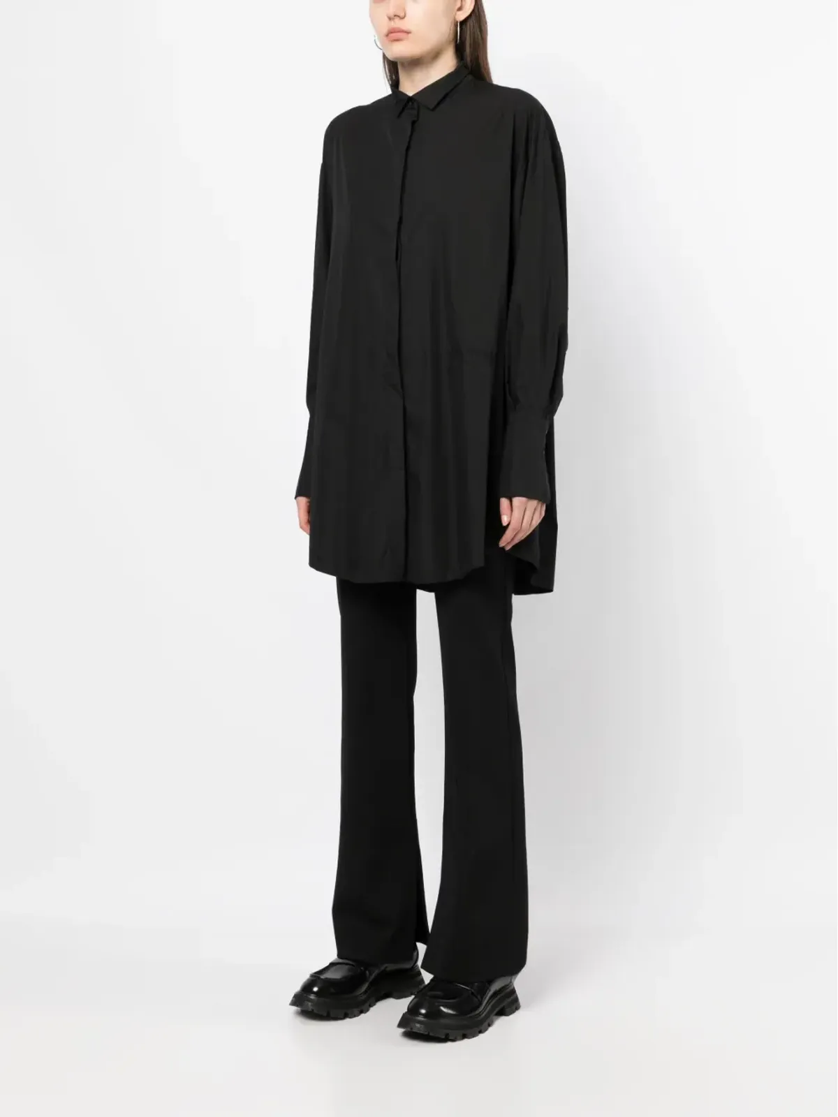 Patou 刺繍ロゴ入りシャツドレス - 画像3