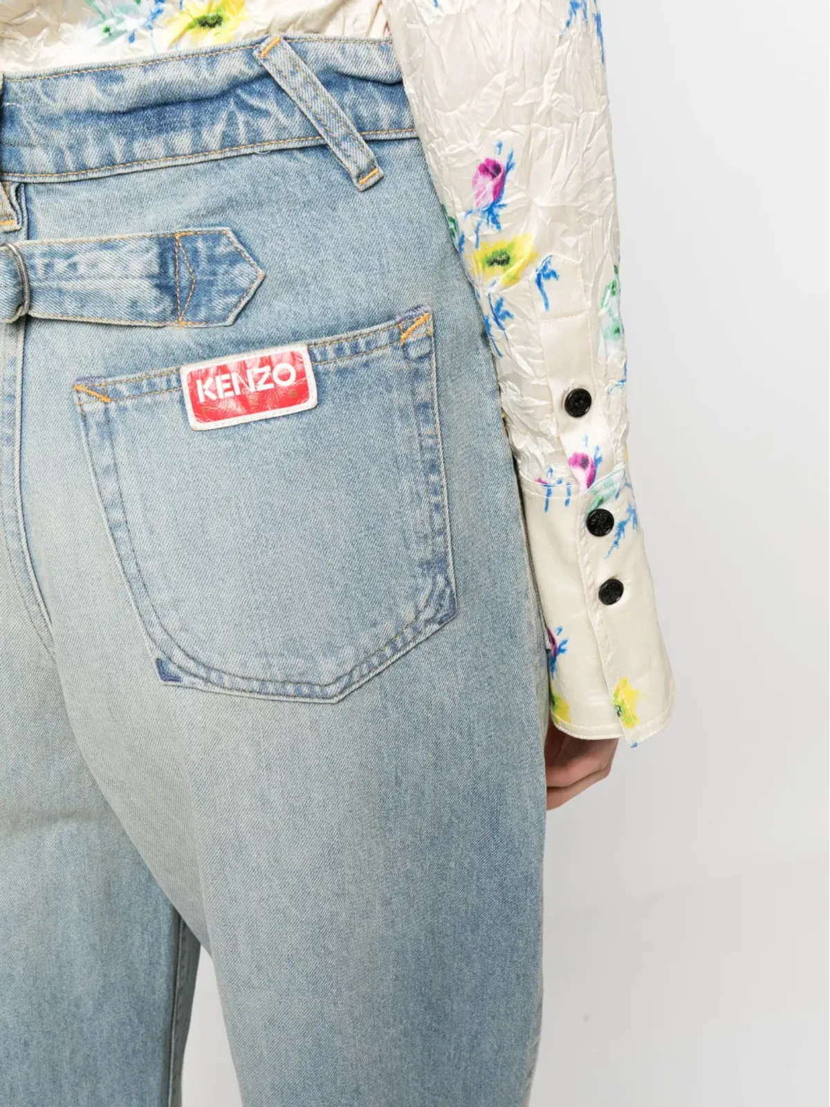 Kenzo ワイドレッグクロップドジーンズ - 画像5