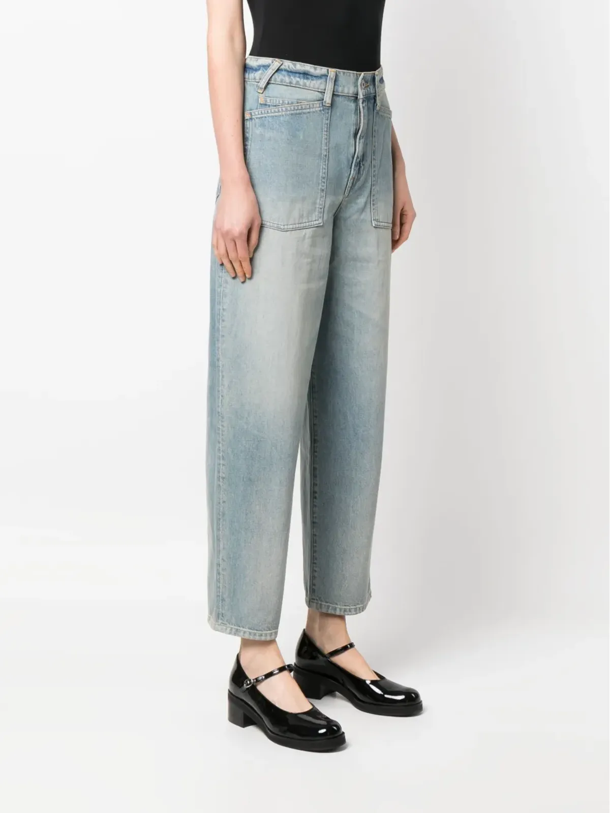 Kenzo ワイドレッグクロップドジーンズ - 画像3