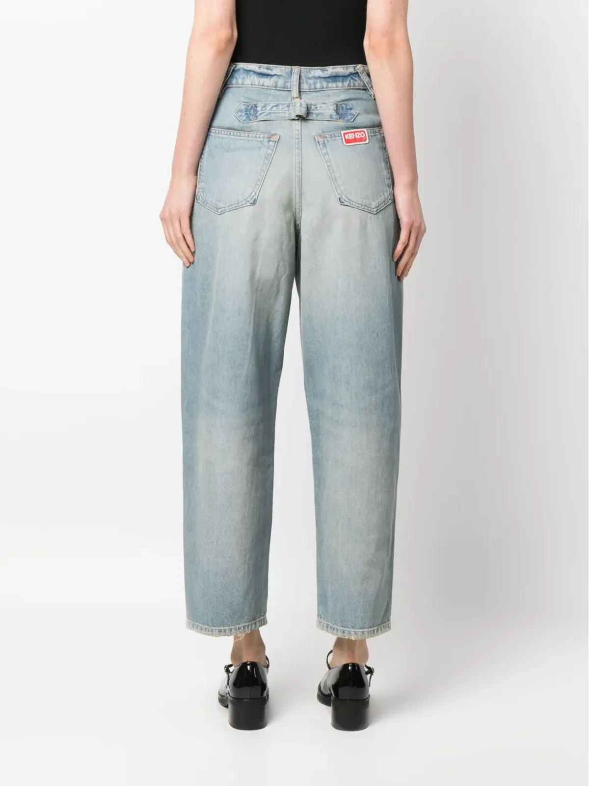 Kenzo ワイドレッグクロップドジーンズ - 画像4