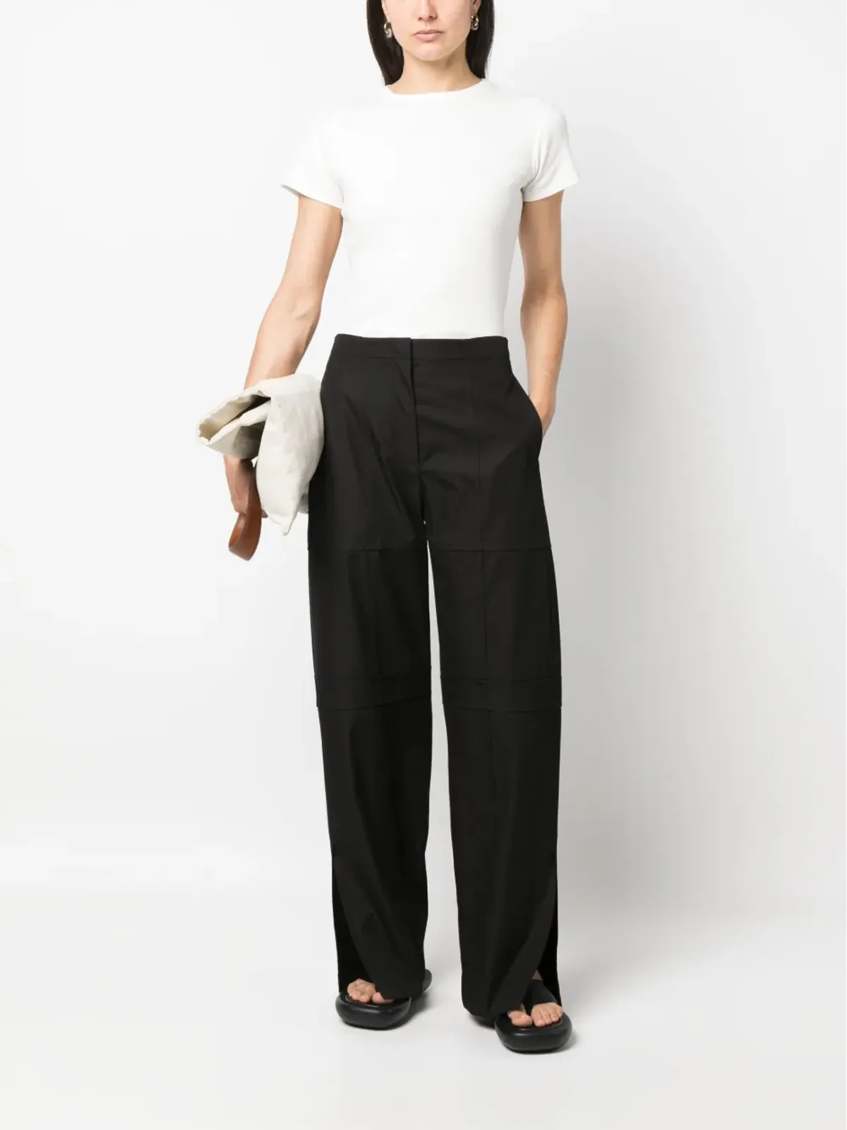 Jil Sander パネルドストレートレッグパンツ - 画像2