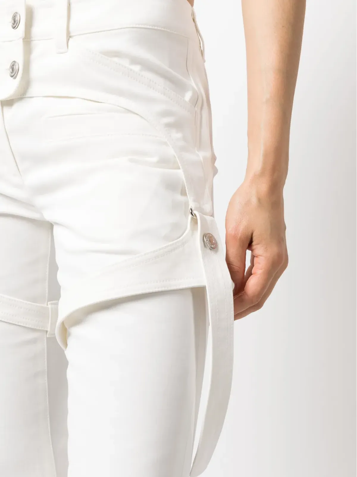 Courrèges ストレートレッグ コットンパンツ - 画像5