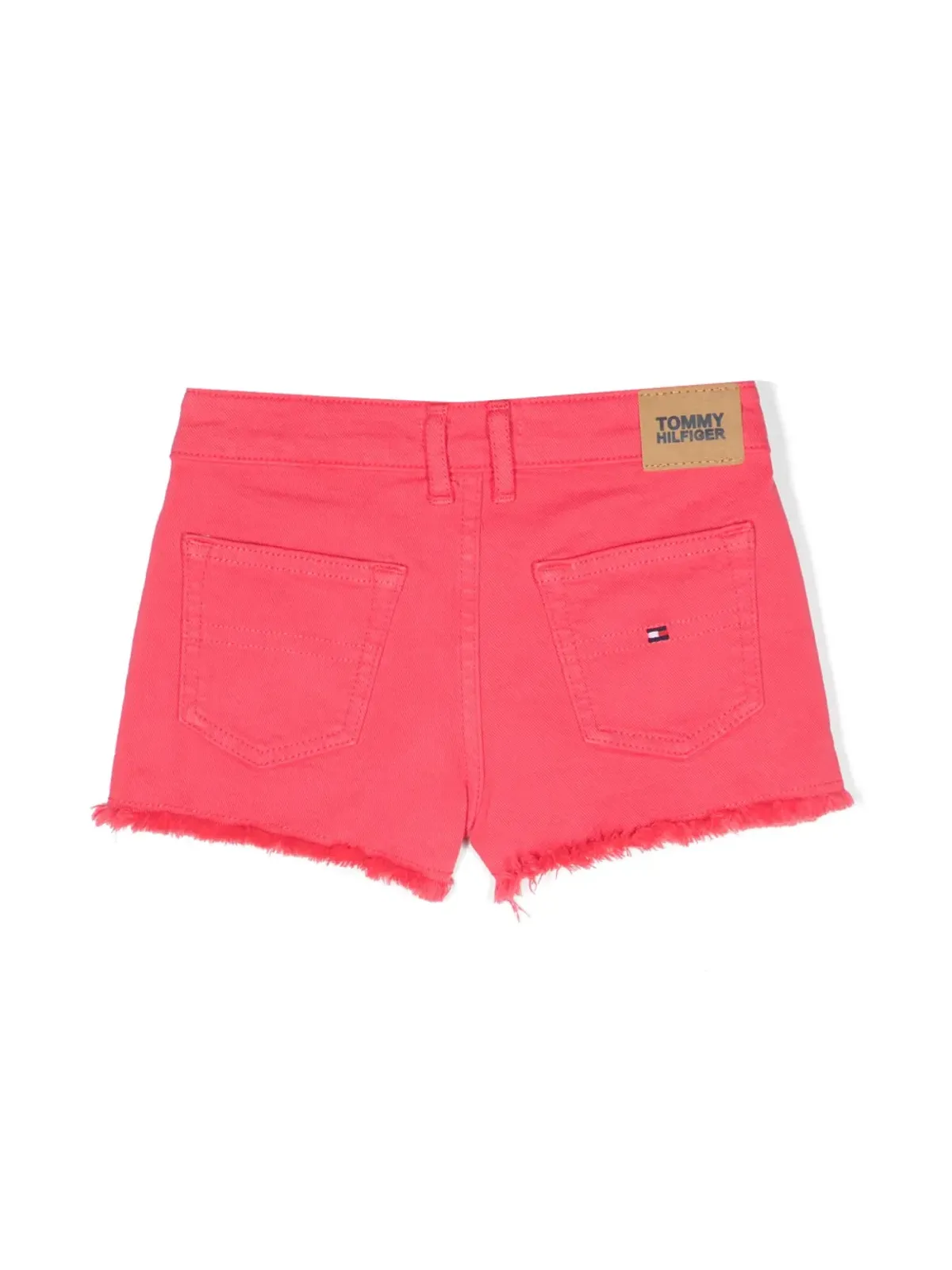 Tommy Hilfiger Junior フリンジヘム デニムショーツ - ピンク - 画像2