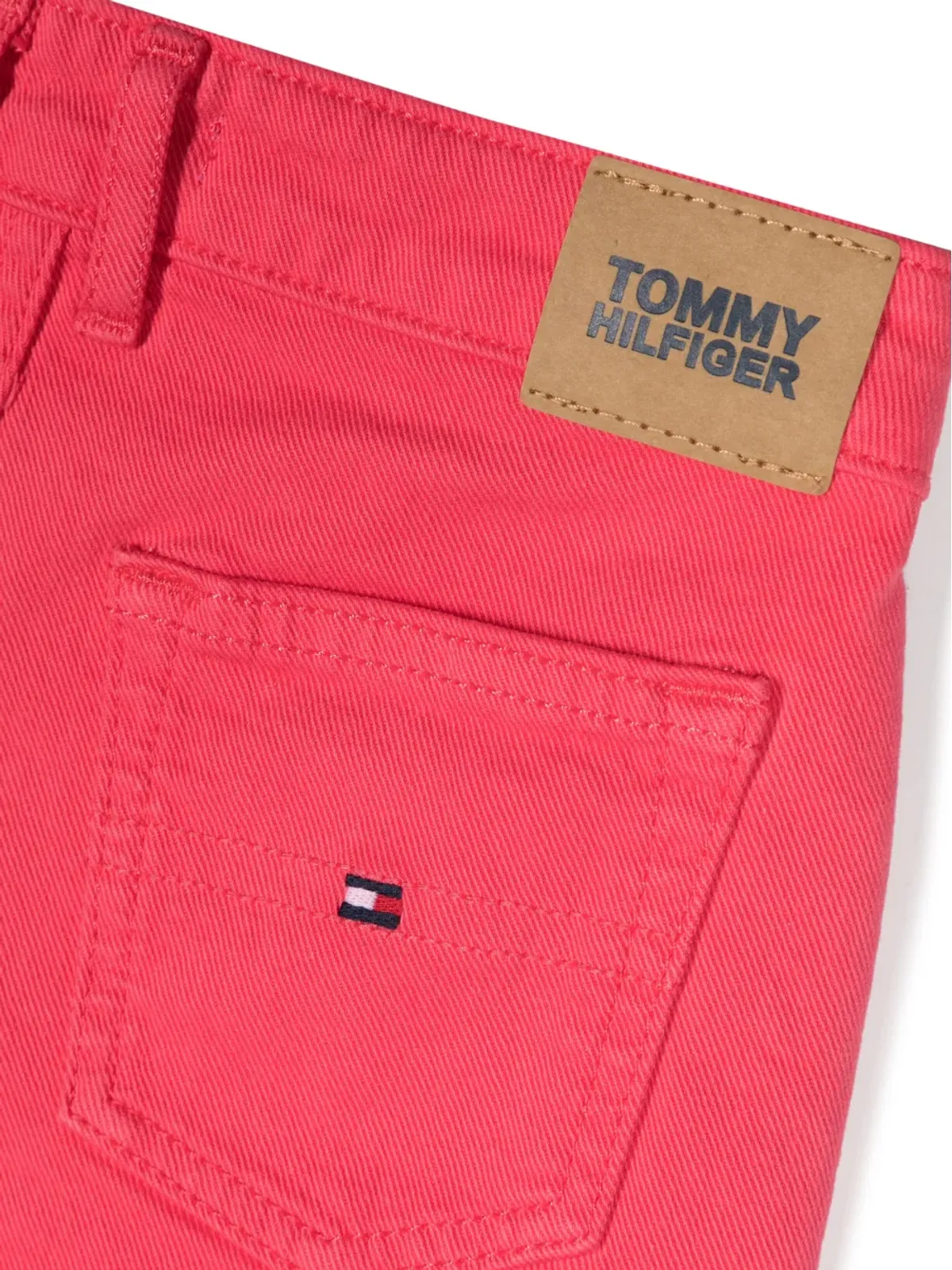Tommy Hilfiger Junior フリンジヘム デニムショーツ - ピンク - 画像3