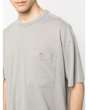 Ten C グレー ロゴパッチ クルーネック Tシャツ - サムネイル5