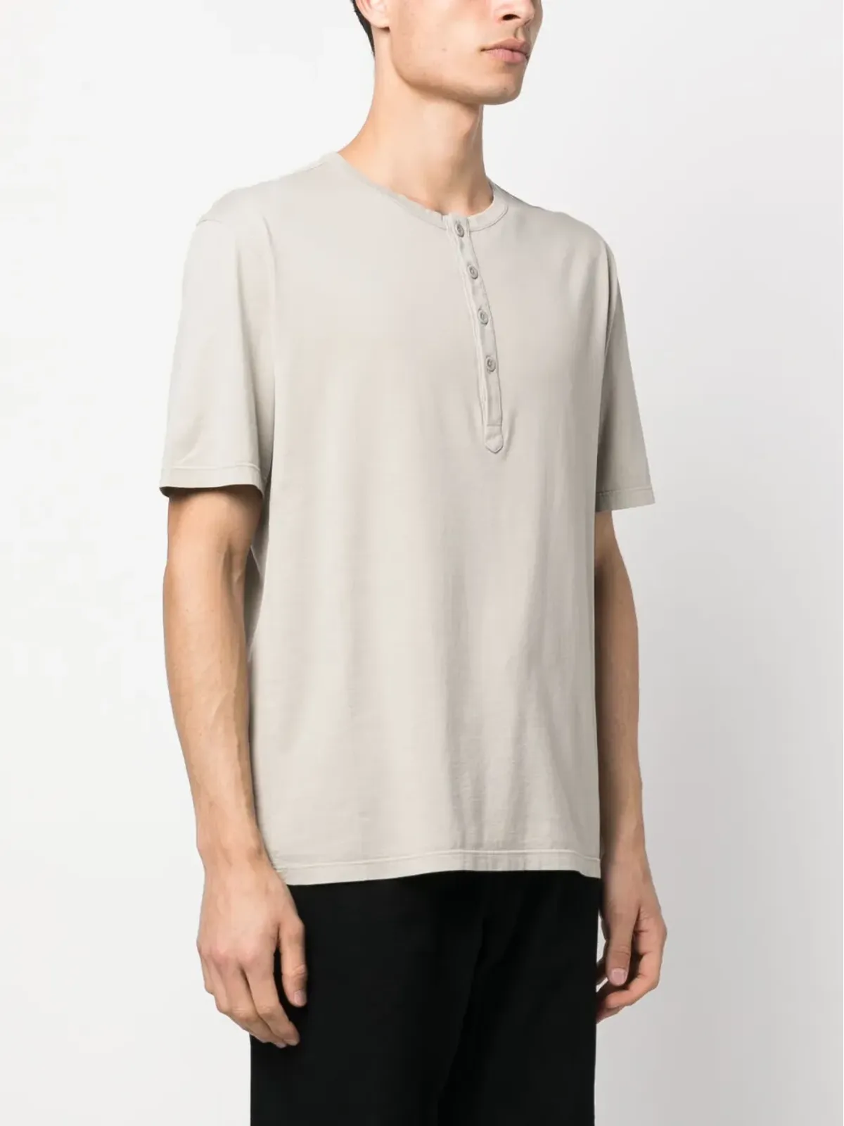 Ten C コットン ヘンリーネック Tシャツ - 画像3