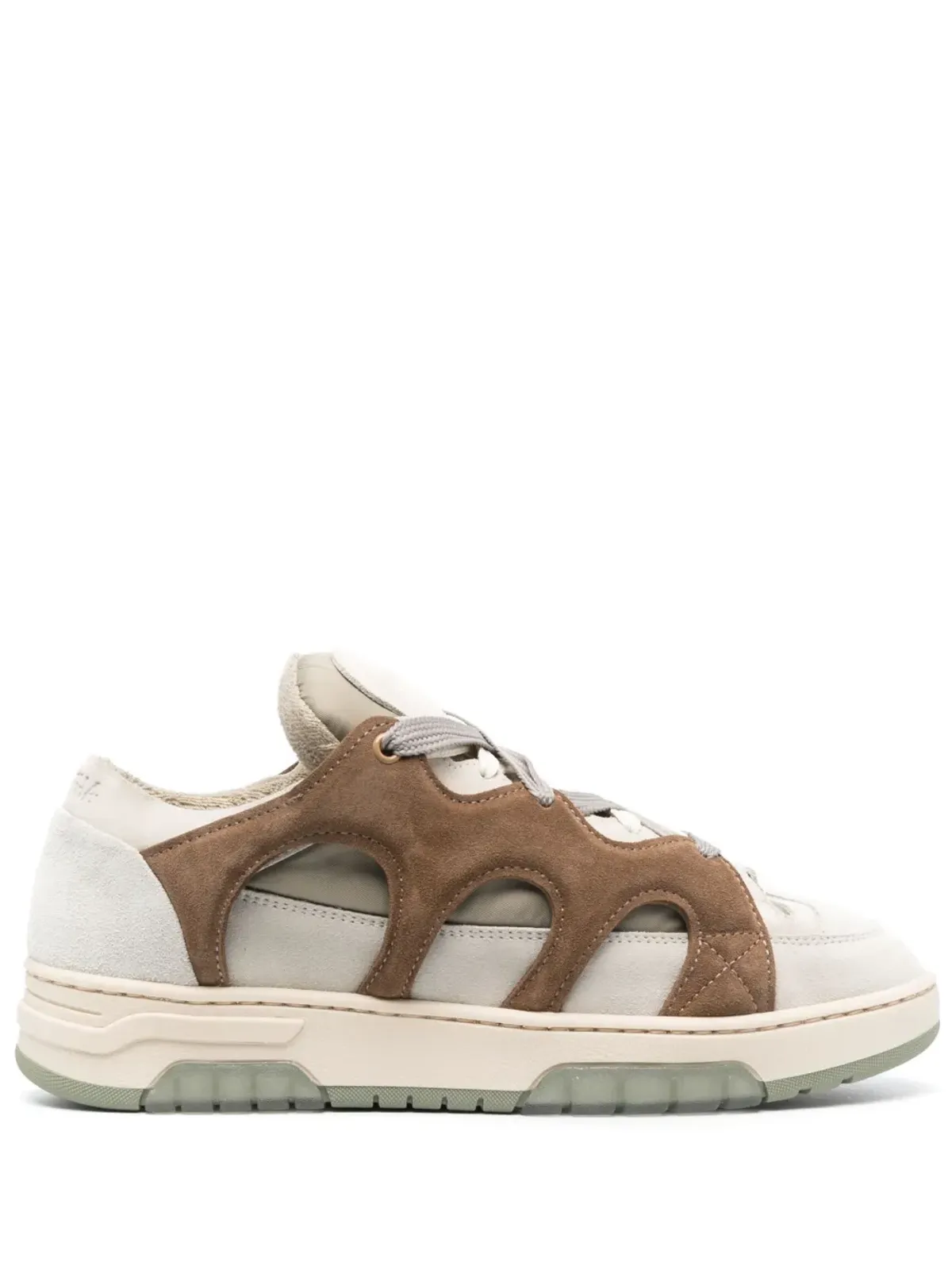 Paura パネルド・ロー・トップスニーカー - Neutrals - 画像1