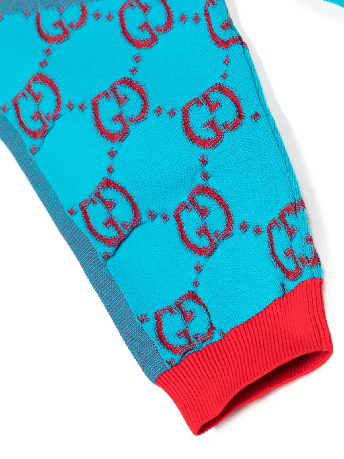 Gucci Kids ダブルGロゴ入りニットレギンス - 画像3